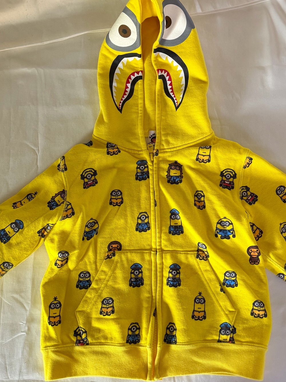 Bape x Minions Shark Full Zip Up Kids